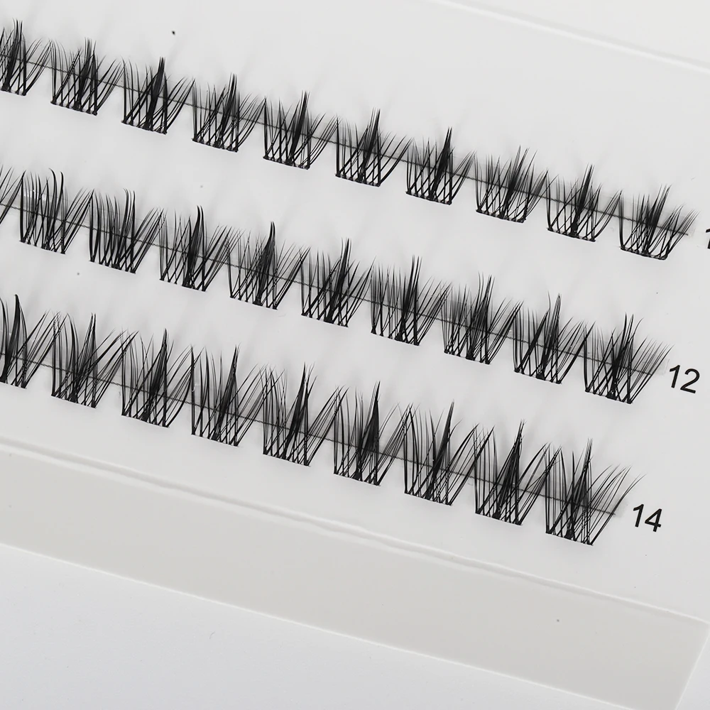 Lashine Cluster Lashes Fai da te Segmentato Naturale D Curl Individuale Daux Ciglia di visone Forniture per il trucco a casa