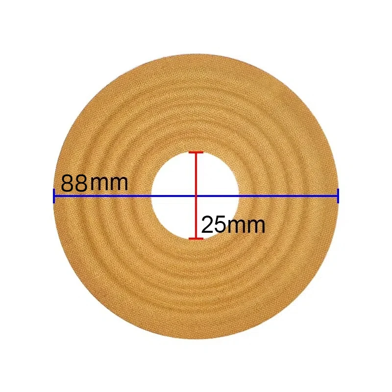 GHXAMP 88*25 مللي متر مكبر الصوت العنكبوت الربيع وسادة مرونة موجة شظايا لمضخم الصوت الثابتة توسيط فرع الشظايا 2 قطعة
