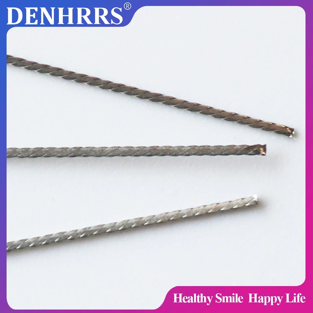 

10Pcs/Tube Dental Orthodontic Stainless Steel Lingual Retainer Wire Flat Plate Twist Wires