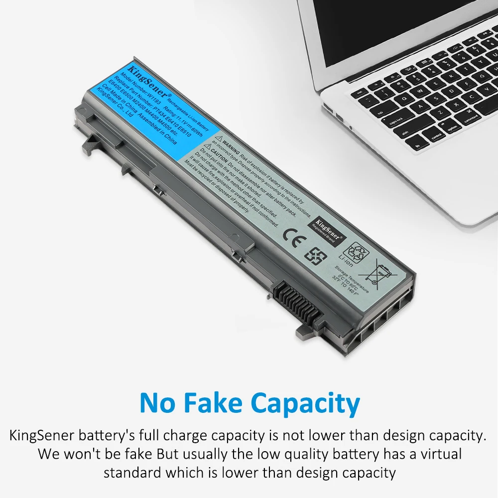 KingSener Laptop Battery For DELL Latitude E6400 E6500 E6410 E6510 M2400 M4400 M6400 W1193 PT434 KY265 GU715 C719R RG049 U844G