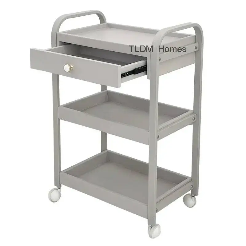 Trolley Beauty Salon Salon Tool Car Barbershop Carrello Salon Trolley Multifunction Bedroom Attrezzi Metal Beauty Furniture ZT