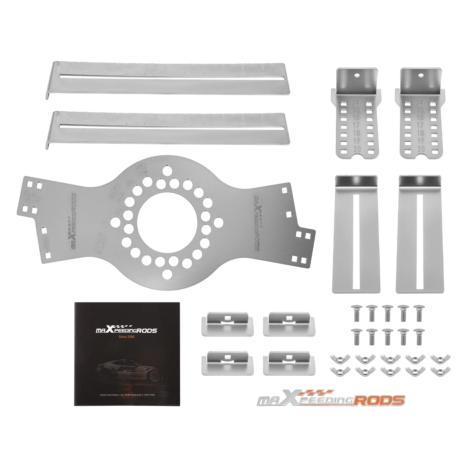 

4-Lug Pattern Gauge for 4x98 4x100 4x108 4x110 4x114.3 4x130 Alignment Tool