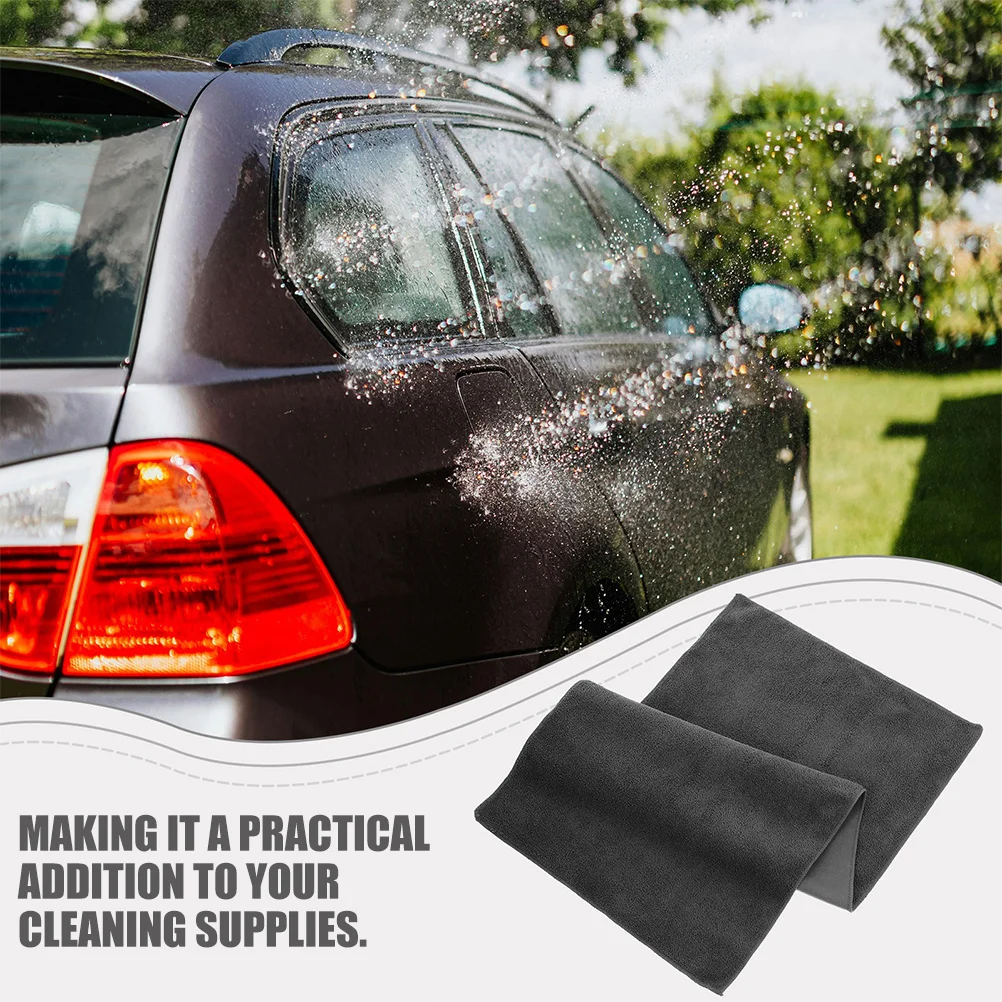5Pcs Car Towels Dual-Sided Chamois Quick Drying Absorbent Cloth 30x60cm Auto Detailing Cleaning Kit Car Towels Drying