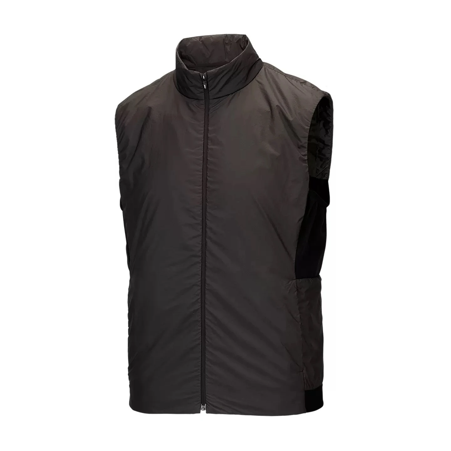 2026 New Men Golf Thin Cotton Padded Vest Slim Fit Stand Collar Jacket Lightweight Windproof Outdoor Sports Sleeveless Coat