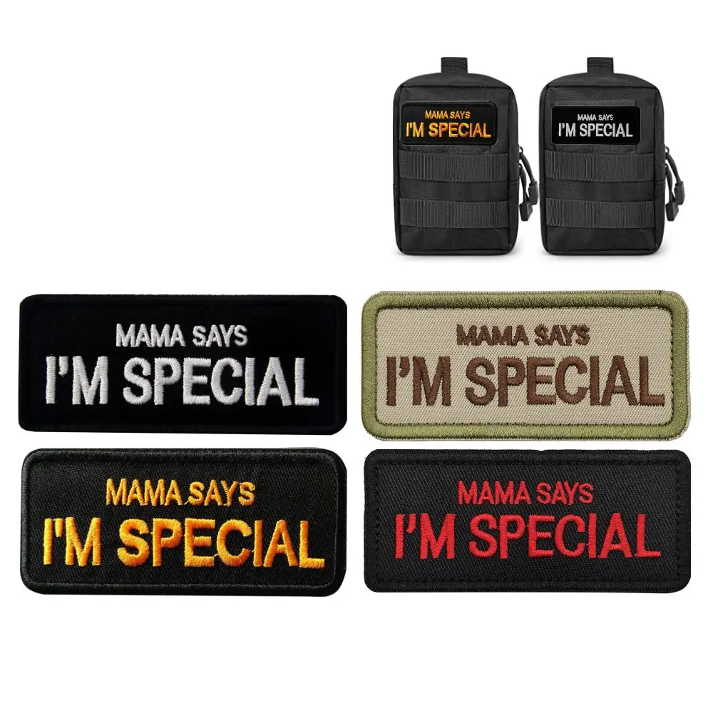 

MAMA Says Im Special Embroidery Patch, Armband Badge, Military Decorative Sewing Applique, Embellishment, Tactical Patches