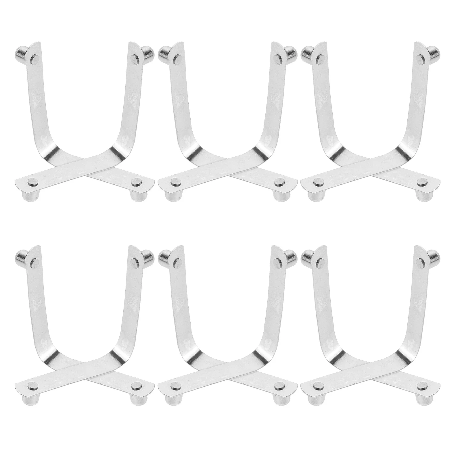 

12Pcs Pool Cleaning Attachment V-Shaped Stainless Steel Clips Reliable Pool Brush Clip for Telescopic Rod Spa Maintenance