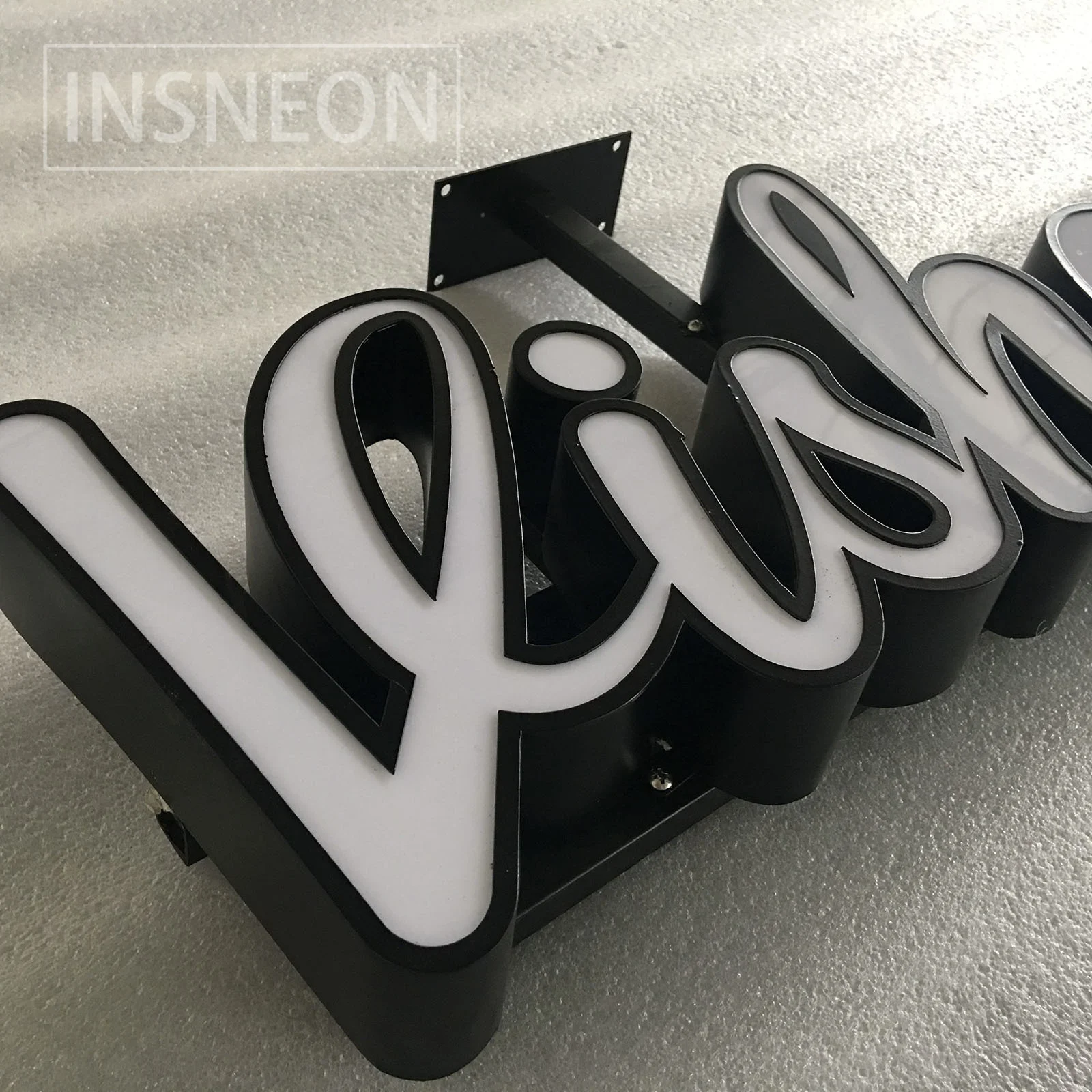 Custom 3D Led Logo Sign Acrylic Luminous Letter Waterproof  Lighted Lettering Outdoor Retail Shop Company Frontlit Signs