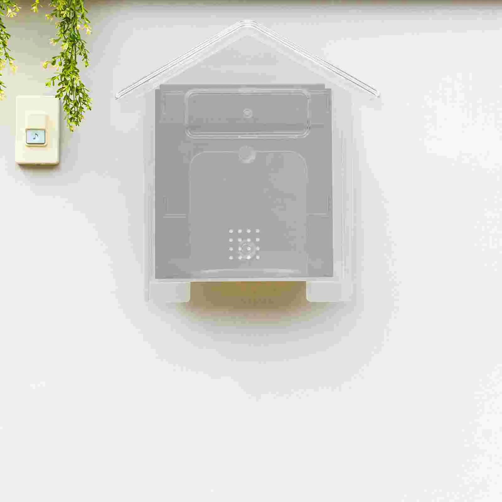 2 Pcs Doorbell Cover Outdoor Protector Splash Proof Waterproof Shell for Chime Supplies