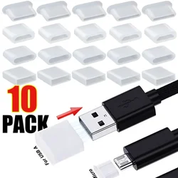 Silicone Data Cable Charging Port Protective Cover Anti Dust Stopper Cap for IOS Type C Micro USB Cover Protector for Data Line