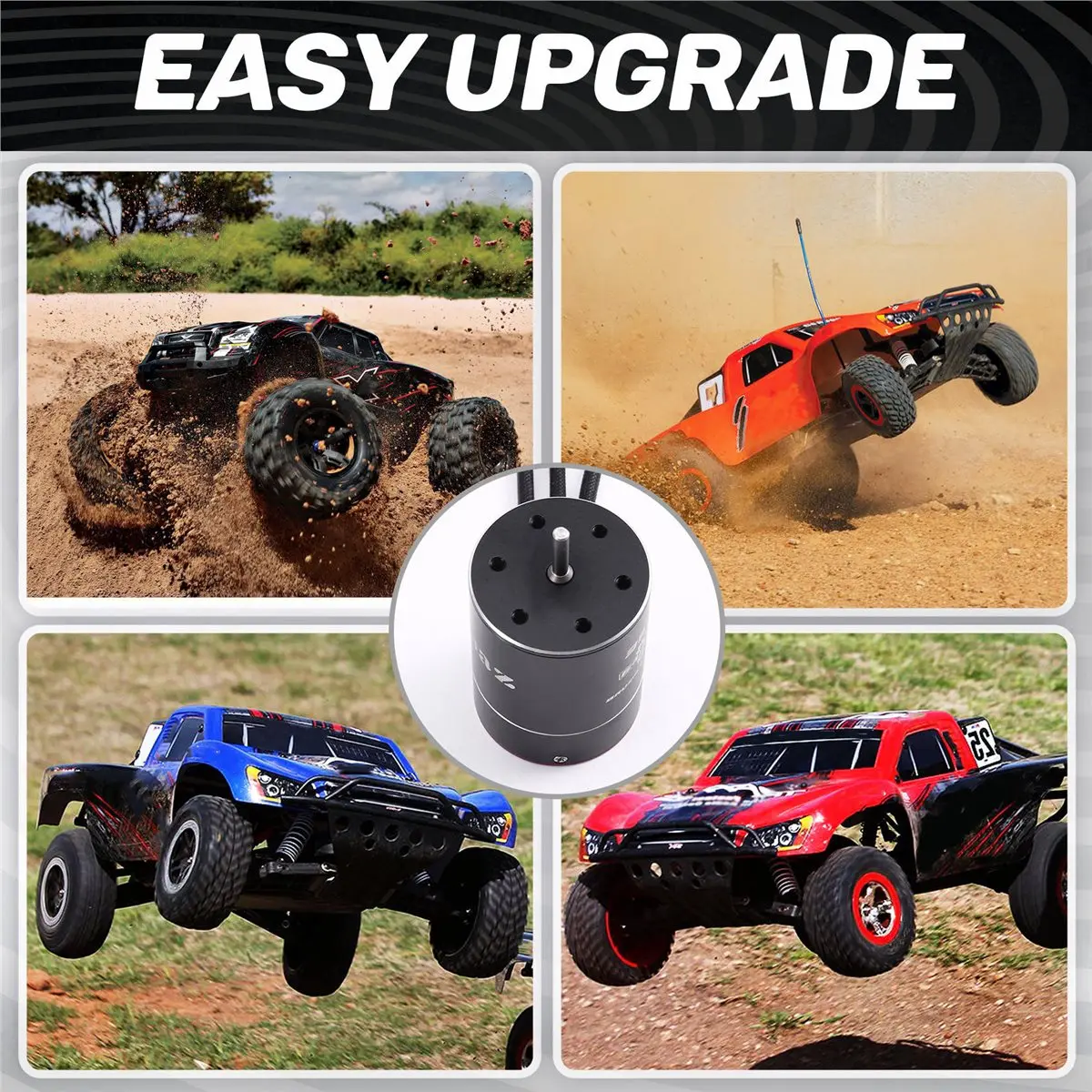 doyme 3650 Waterproof Brushless Motor 3.17mm D Axis for 1/8 1/10 RC Car Boat Off-Road AXIAL TRAXXAS SCX10 4300KV