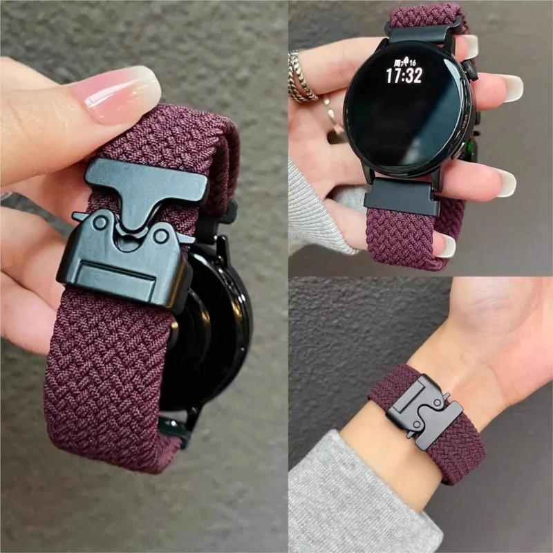 18 مللي متر 22 مللي متر الأشرطة لساعة هواوي GT 4/4 Pro/5/5 Pro 42 مللي متر 46 مللي متر 41 مللي متر المظلة مضفر كوريا سوار هواوي ساعة 4 برو الفرقة