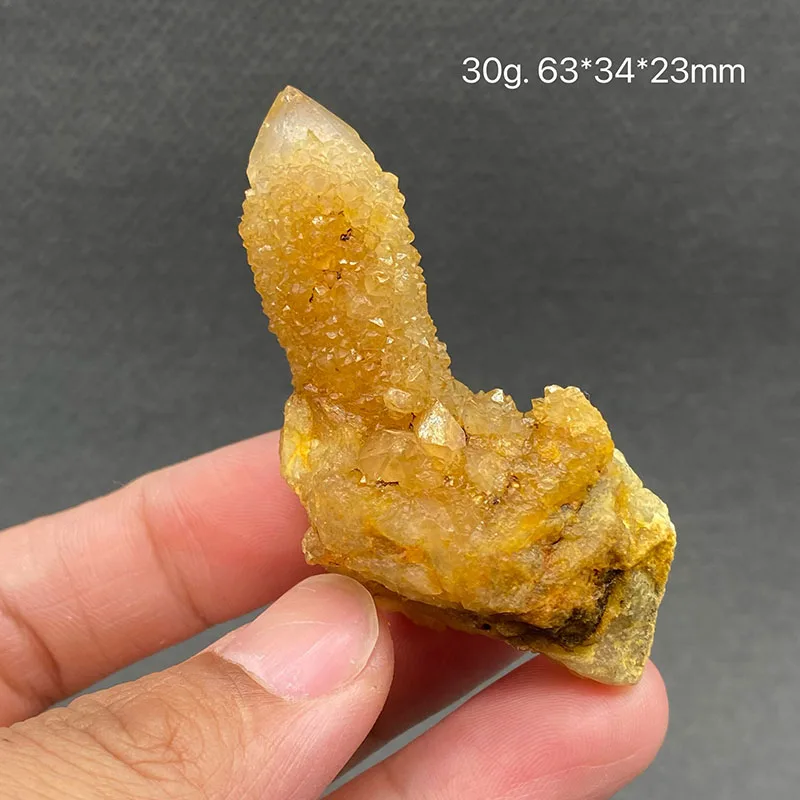 

100% Natural Yellow Cactus citrine Mineral Specimens Stones Healing Crystal