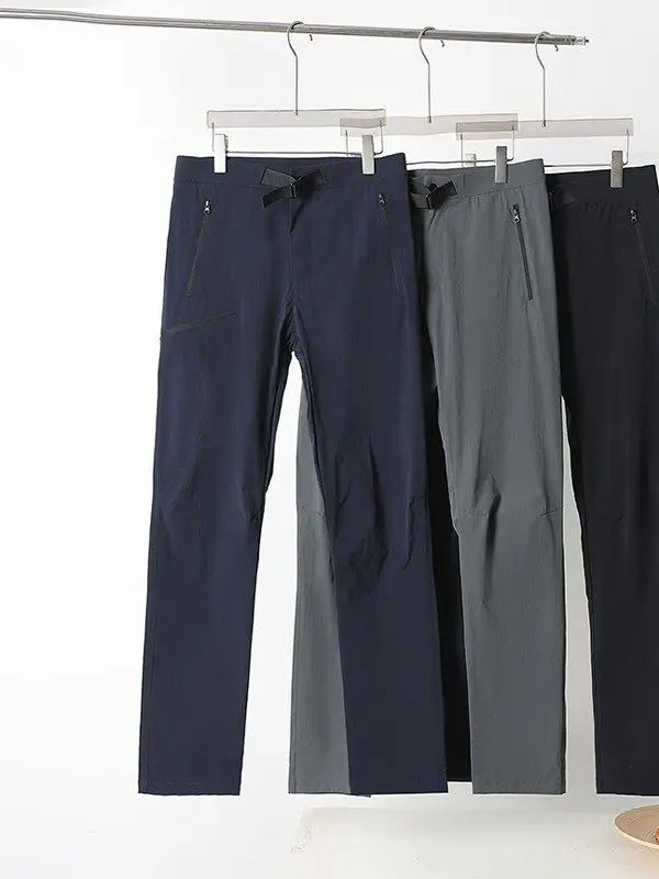 

New Men's Spor Straight Leg Outdoor Casual Pants Spring Summer Versatile Slim Fit Workwear Trousers Youthful Energy Sle