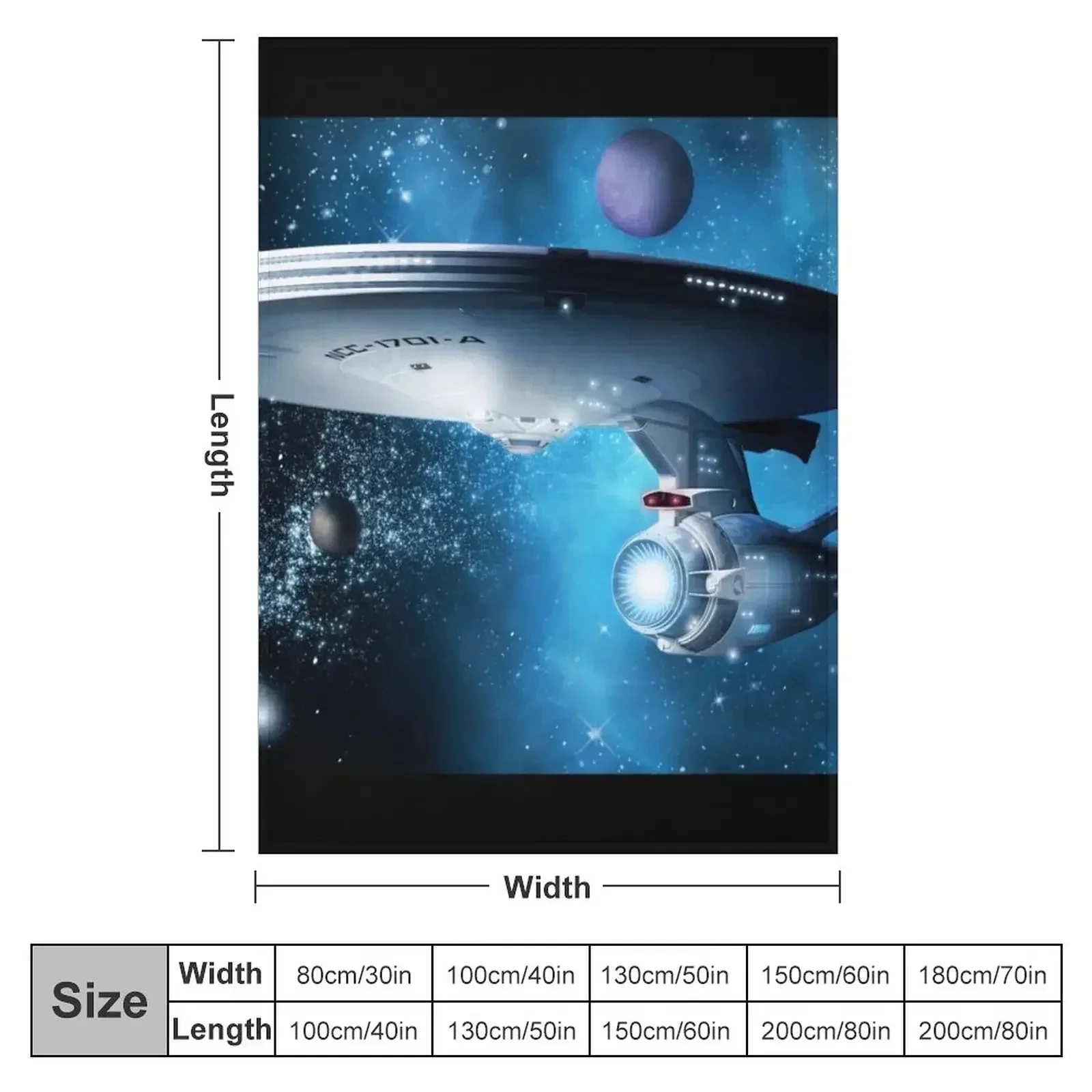 Enterprise A - Where Silence Has Lease Throw Blanket For Sofa Thin Hairys Softest for sofa Kid'S Blankets