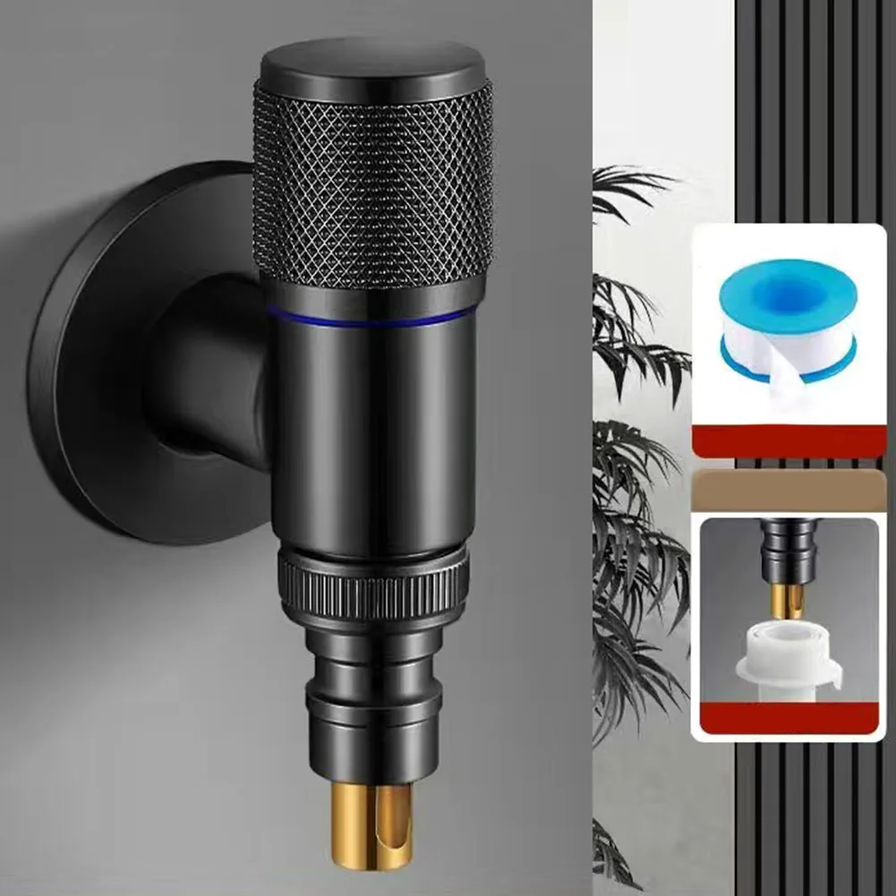 High Durability Stainless Steel Faucet Featuring an Automatic Water Stop Valve Great for Washing Machines and More