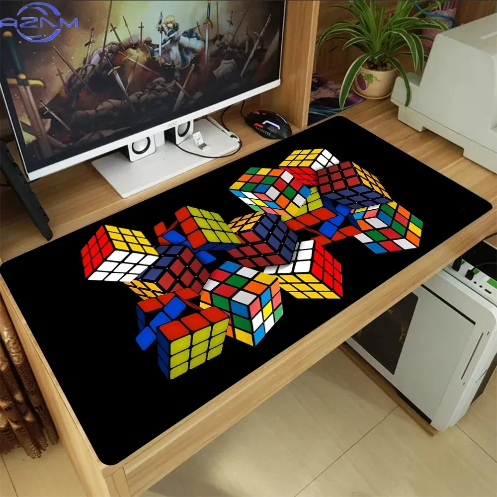Magic Cube Mouse Pad Xxl Extended Pad Office Mousepad Desks Keyboard Pad Gaming Mats Desk Interior Gamer Desk Setup Laptop