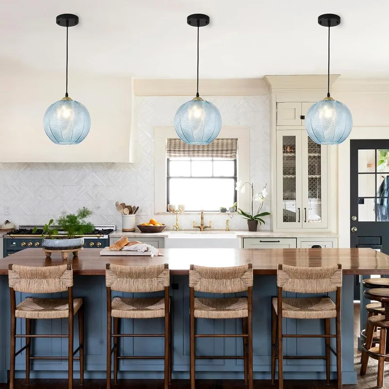 Modern Catering Shop Restaurant Lights Creative Hotel Study Bedroom Lamp Designer Colorful Leaf Patterned Glass Pendant Light