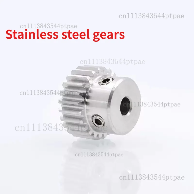 10-pack 1-modulus Stainless Steel Spur Gear with Bump