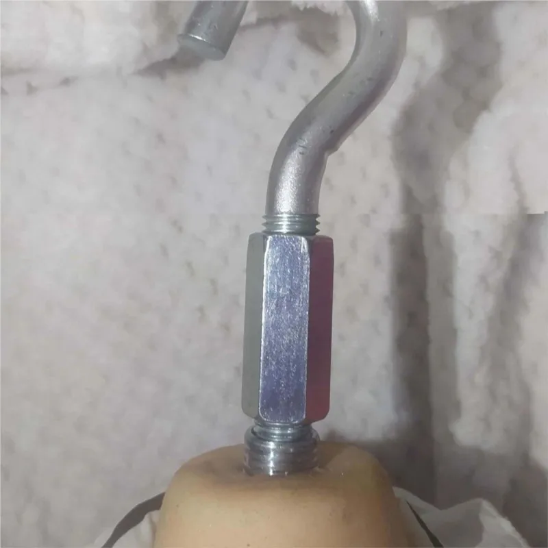 M16 Universal Metal Hook Rod Bracket Hook Threaded Interface Thickened Connecting Part for Silicone TPE Doll Accessories
