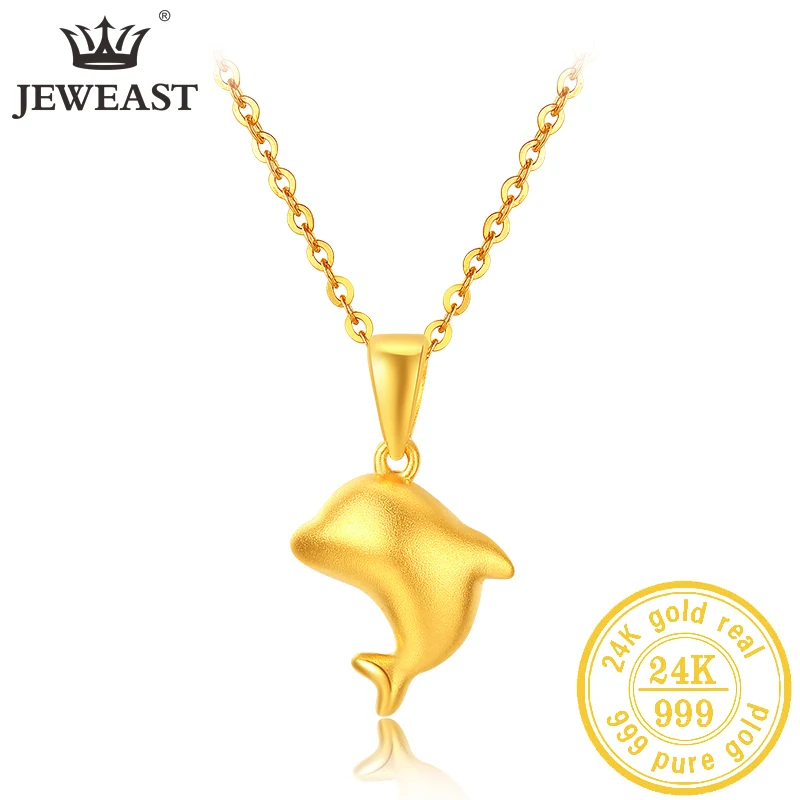 

JLZB 24K Pure Gold Pendant Real AU 999 Solid Gold Charm Lucy Bead Beautiful Trendy Classic Party Fine Jewelry Hot Sell New 2023