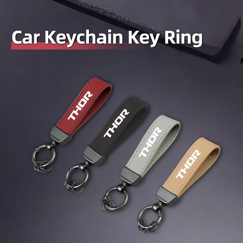 LLavero con logotipo de coche, llaveros de cuero, accesorios para automóvil para Daihatsu Thor Tanto Rocky Move Sirion Terios Mira Materia YRV Feroza Ch