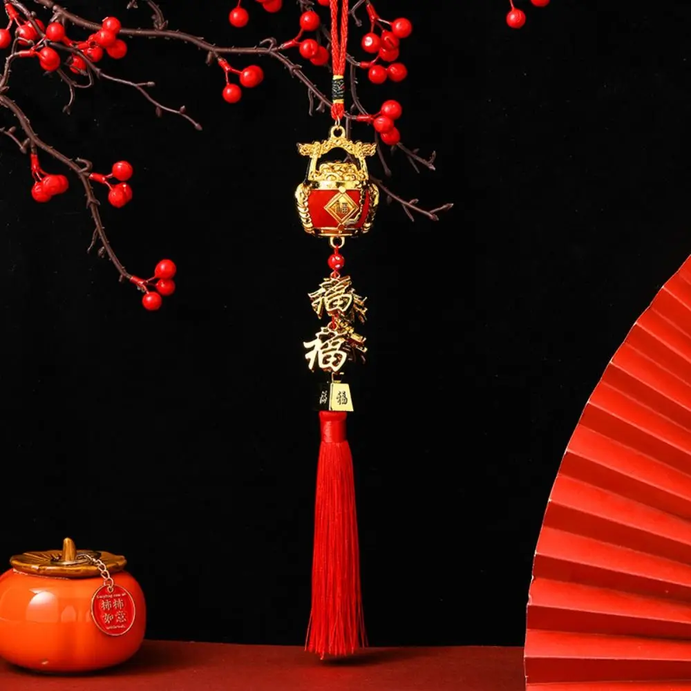 

Traditional Spring Festival Hanging Pendant Creative Exquisite New Year Bonsai Ornament Reusable with Tassel Plant Pendant Gifts