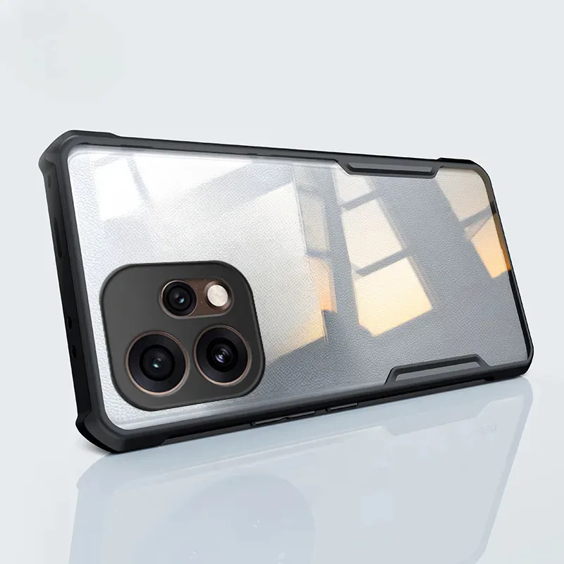 Skinlee For OPPO Reno 15F Case Translucent Airbag Bezel Shockproof Plastic Hard Cover For OPPO Reno 15 Pro Max Back Casing