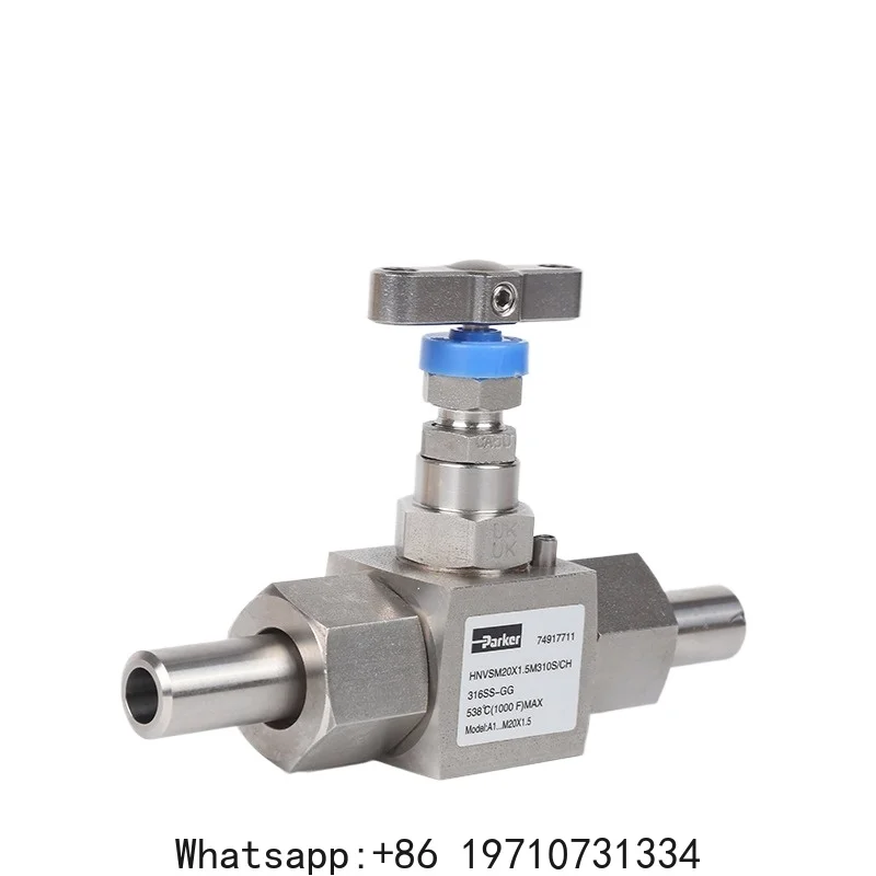 TN6L Series Needle Valve M14W-TN6L-G-SS Stainless Steel Instrument Globe Valve HNV Welded Needle Valve