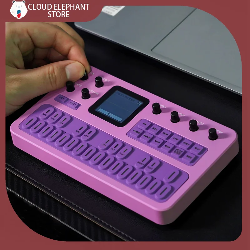 M-VAVE FM-1 Portable FM Synth Bluetooth Analog Modulator Keyboard 6-Operator 32-Algorithm Sequencer Arpeggiator Effect Processor