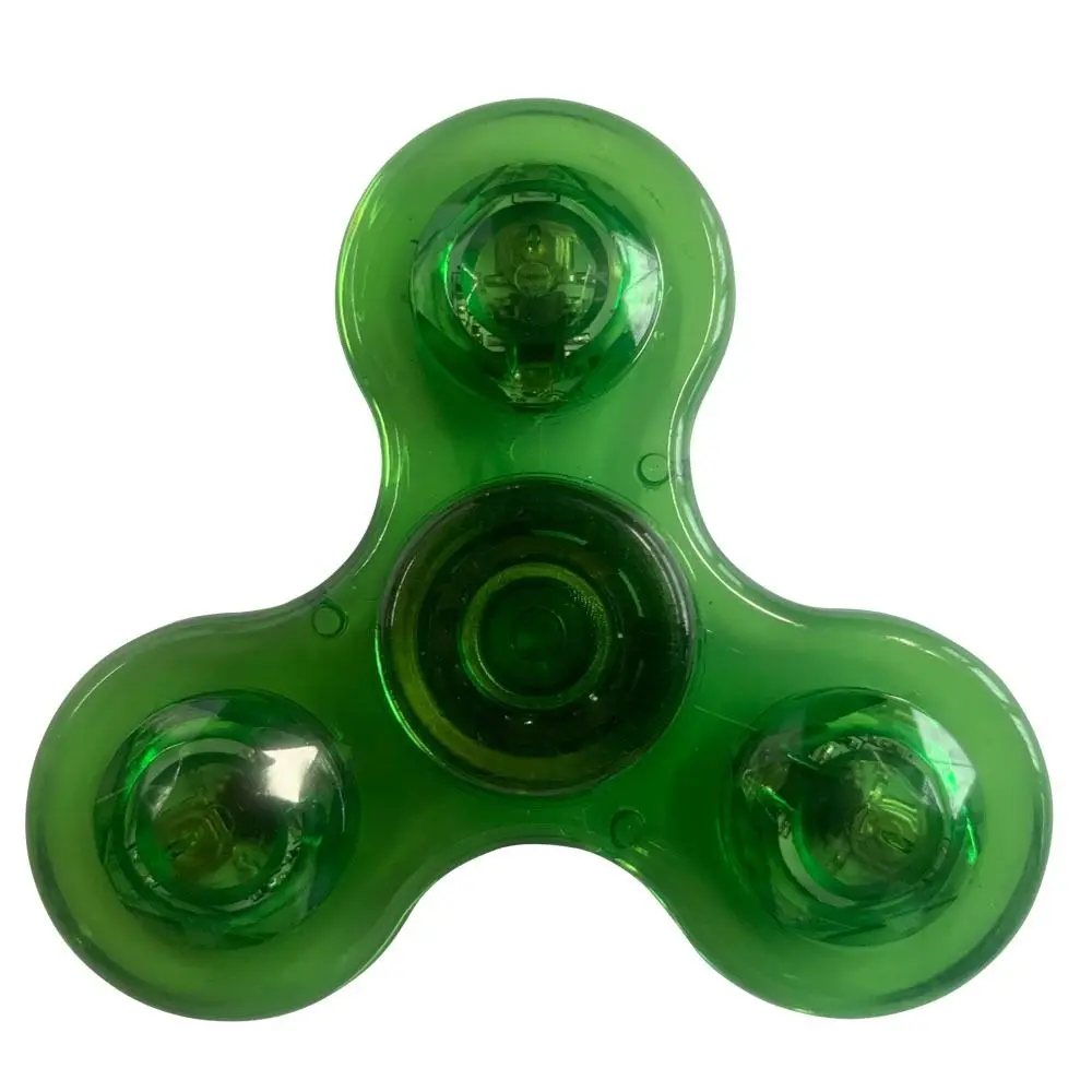 Fingertip  Pressure Reducing Rotating Glow in Dark LED Light Finger  Hand Spinner Fidget Spinner Fingertip Gyroscope