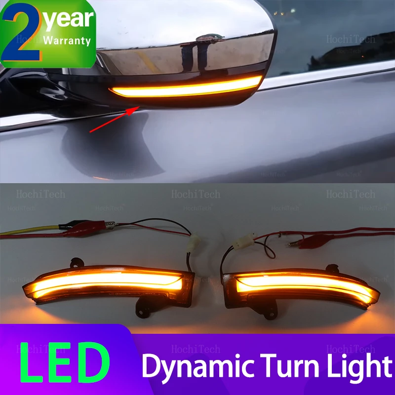 for Renault Samsung SM6 2016-2021 Dynamic LED Side Mirror Turn Signal Light Sequential Indicator Blinker Light Lamp