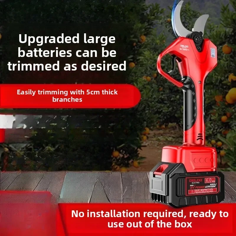 Cordless Rechargeable Electric Pruning Shears Garden Tree Branch Cutter