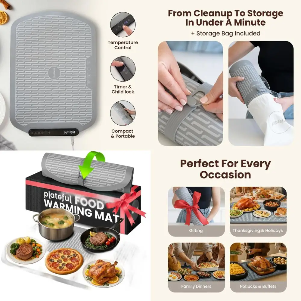 

Электрический подогревающий коврик для буфетов и вечеринок, термостойкие подносы для использования на кухне и столешнице