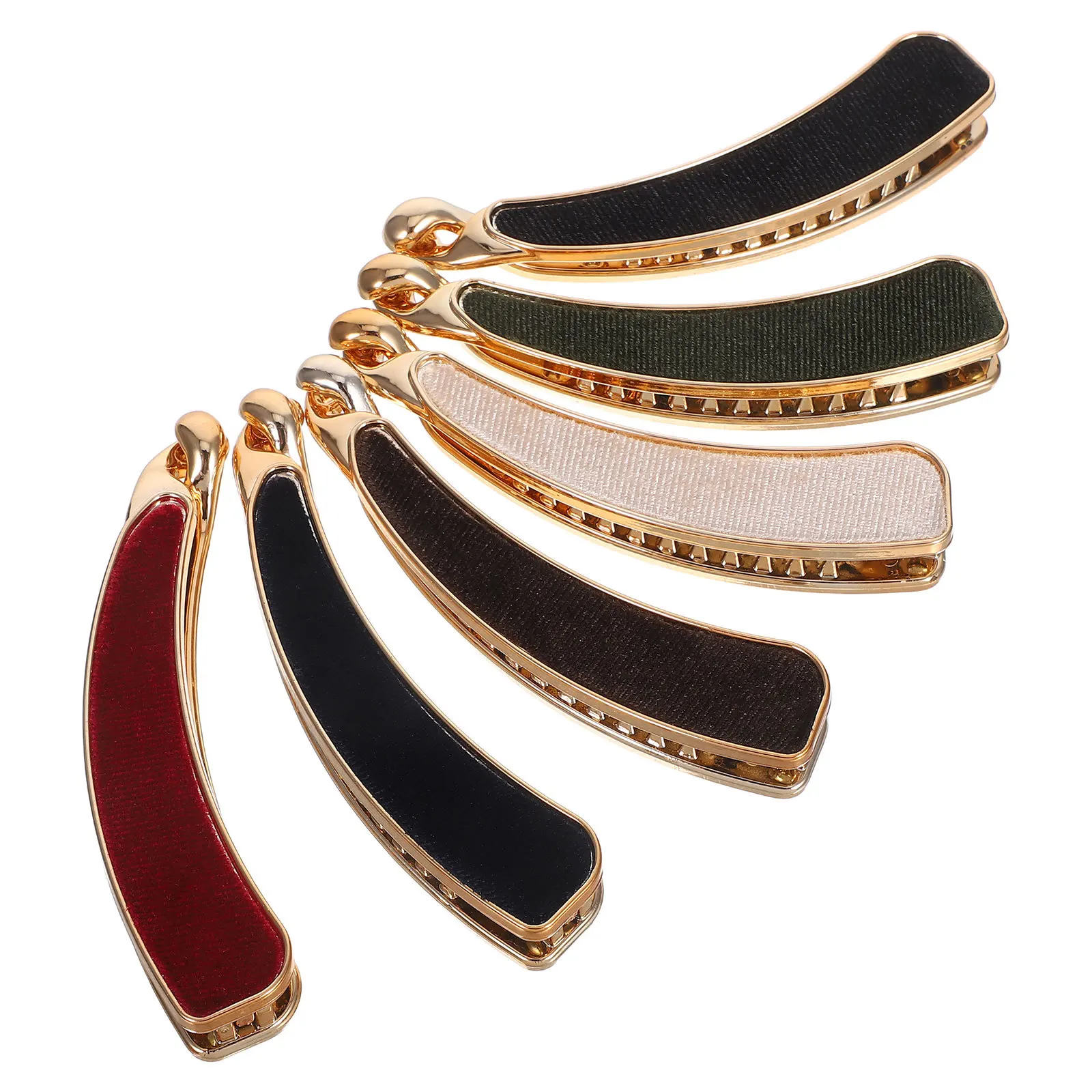 

6 шт., заколки для волос в виде банана, сильный натяжной держатель для хвоста, коготь для волос, легко носить с собой, рабочая прическа, прическа, зажим для хвоста