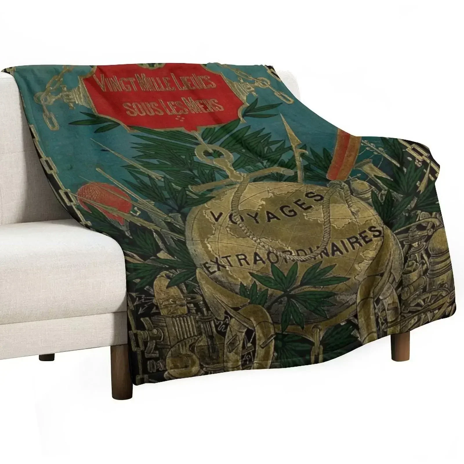 

Jules Verne Extraordinary Voyages Throw Blanket All Weather Soft Throw Blanket for Sofa