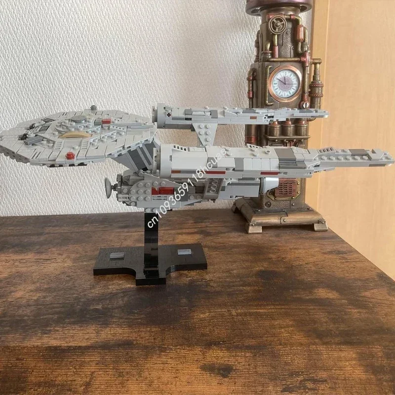 729 pçs uss empresa NCC-1701 modelo midi-escala moc blocos de construção tijolos diy nave espacial montagem criativa brinquedo educativo presente