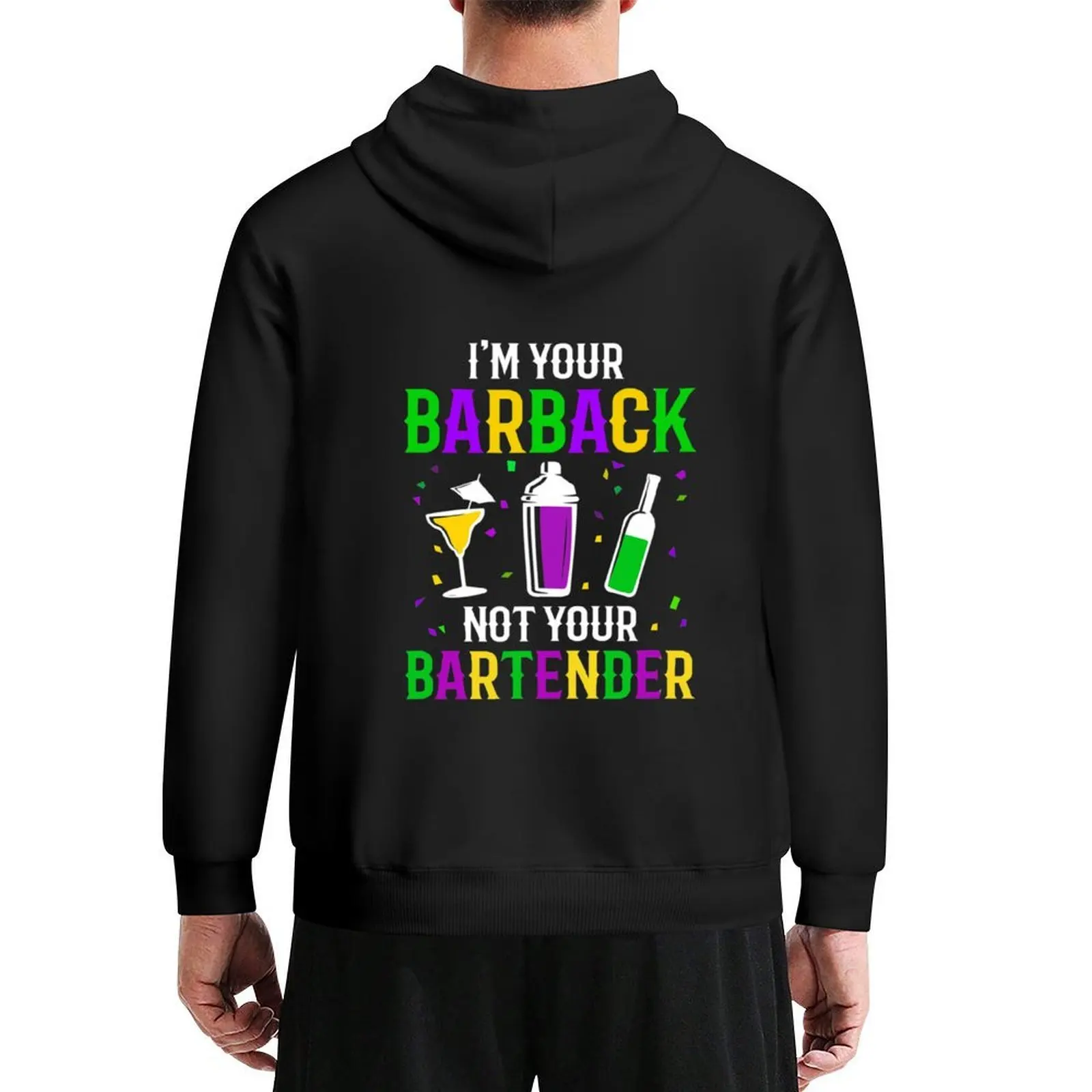 

I'm Not Your Bartender Assistant Barback Drinking Team Hoodie men's coat autumn new products autumn men wear hoodie graphic