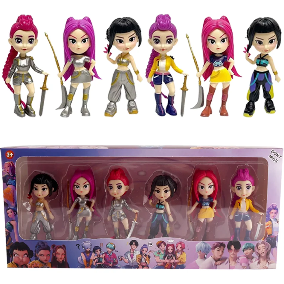 2026NEW Kpop الشيطان هنتر رومي زوي ميرا أنيمي بولي فينيل كلوريد مجموعة شخصيات سطح المكتب الحلي هدية السنة الجديدة للأطفال