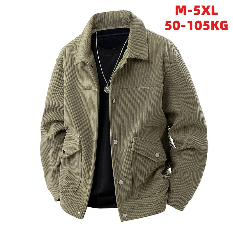

New corduroy jacket for men autumn winter a trendy casual fashionable youth workwear jacket Korean-style loose men's top coat