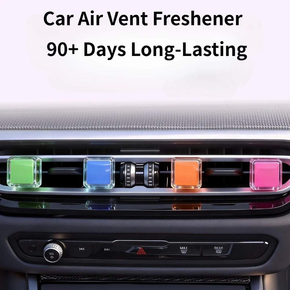 

Premium Car Air Vent Freshener Solid Perfume, Long Lasting Light Scent, Odor Remover, Luxury Auto Interior Aromatherapy Gift