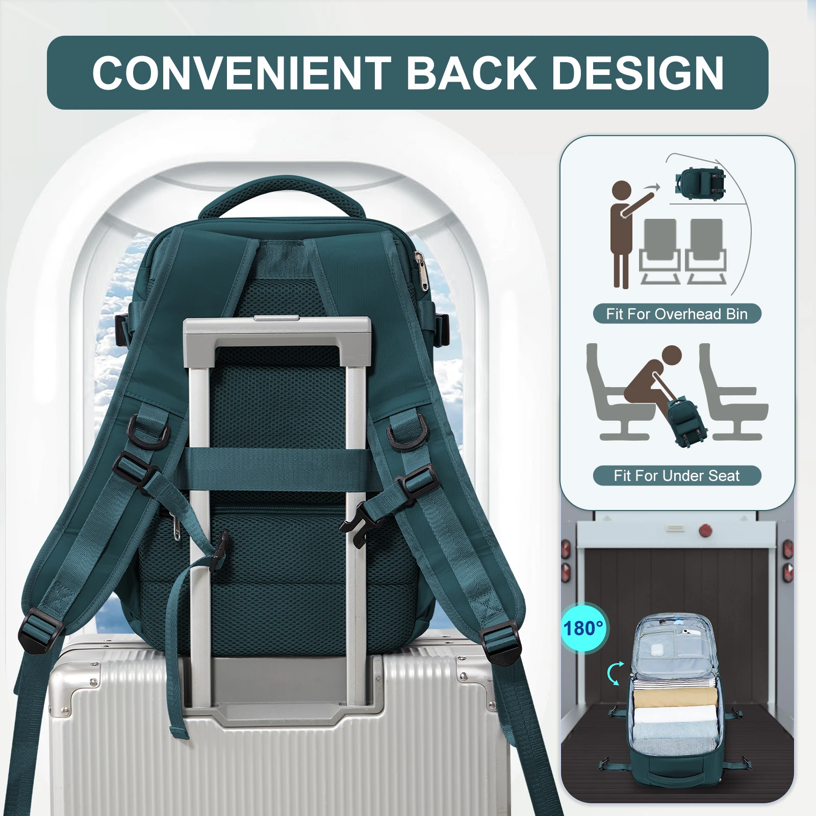 Cabina Travel Backpack 40x20x25 Backpack Laptops Bag for Men Women Carry-On Luggage Waterproof School Bakcpack Travel Essentials