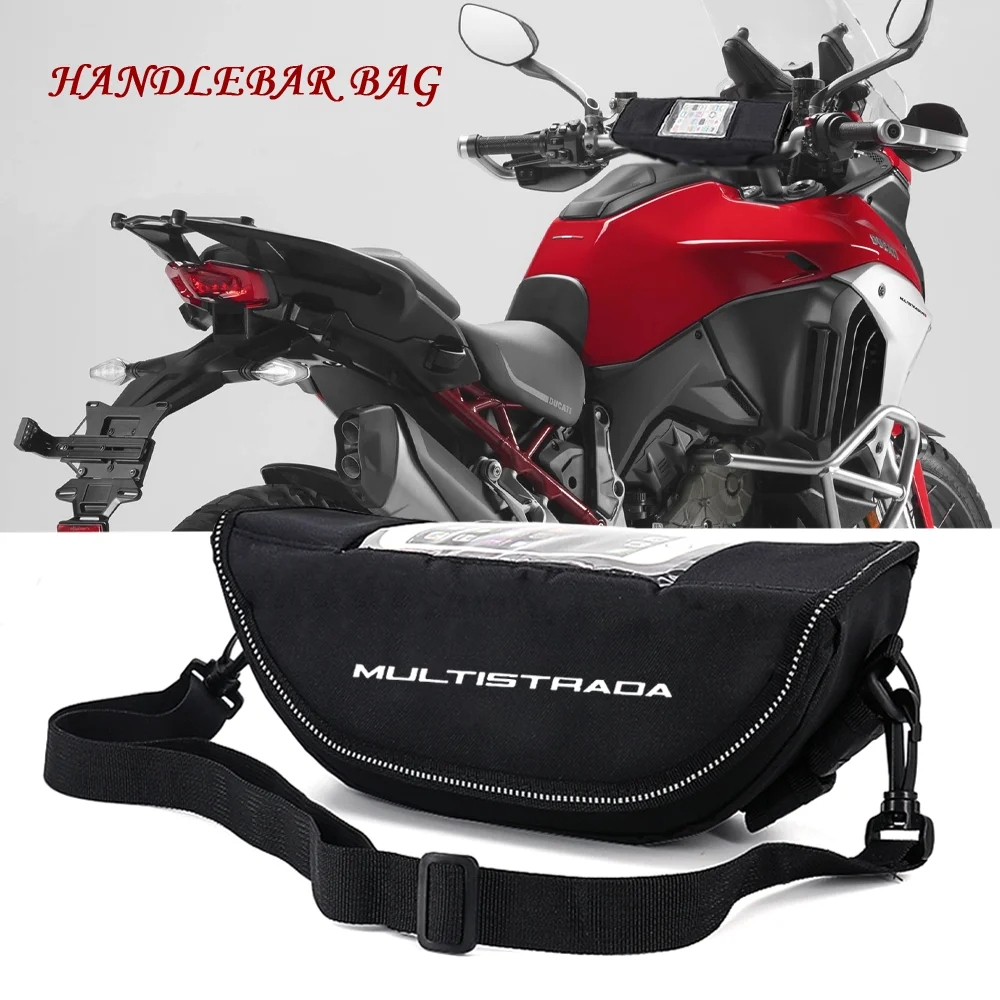 

For Ducati multistrada1200 v4s 950 Multistrada 1200/1260 Enduro Bag Modern Waterproof Motorcycle Handlebar Travel Navigation Bag