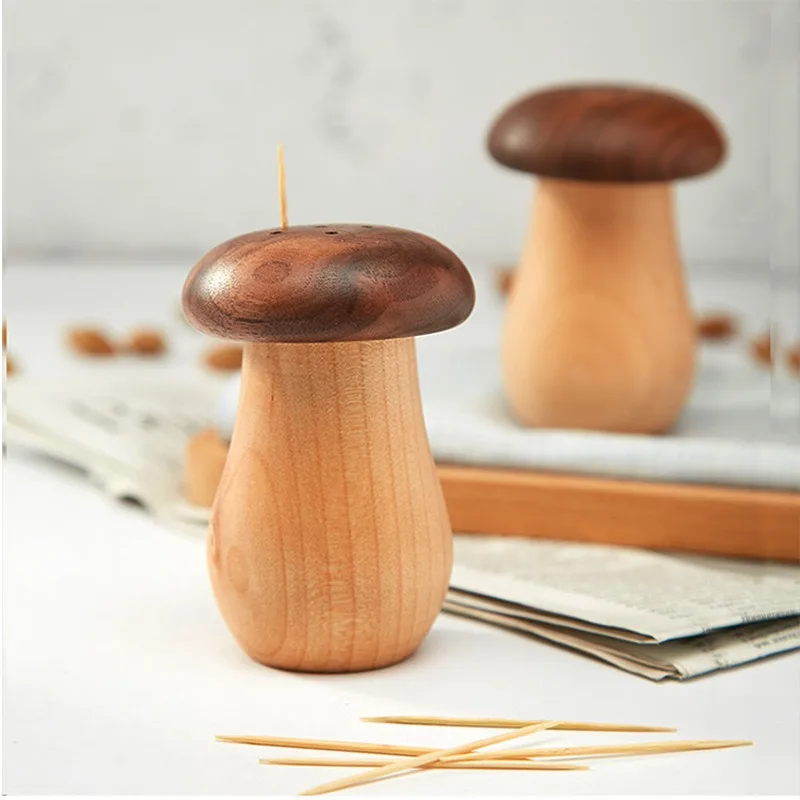 Creative Retro Mushroom Toothpick Holder Stylish Attractive Home and Dining Table Decor Exquisitely Cute