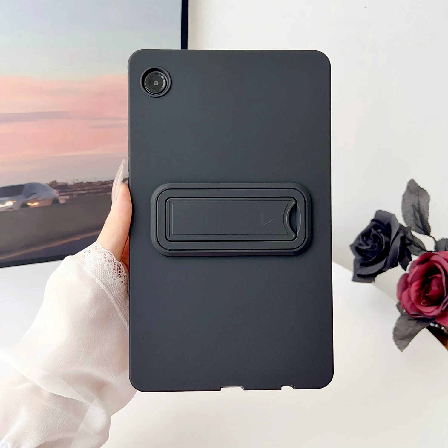 Skin Feel Stand Tablet Case for Samsung Galaxy Tab S11 A11 A9 Plus A8 A7 Lite 11 10.5 8.7 