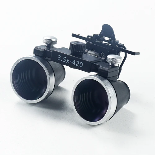 Imagen 2 del producto Lupa Dental ajustable, lupa Binocular 2.5X-3,5X para dentista, examen médico Oral ENT, lupa para pupila