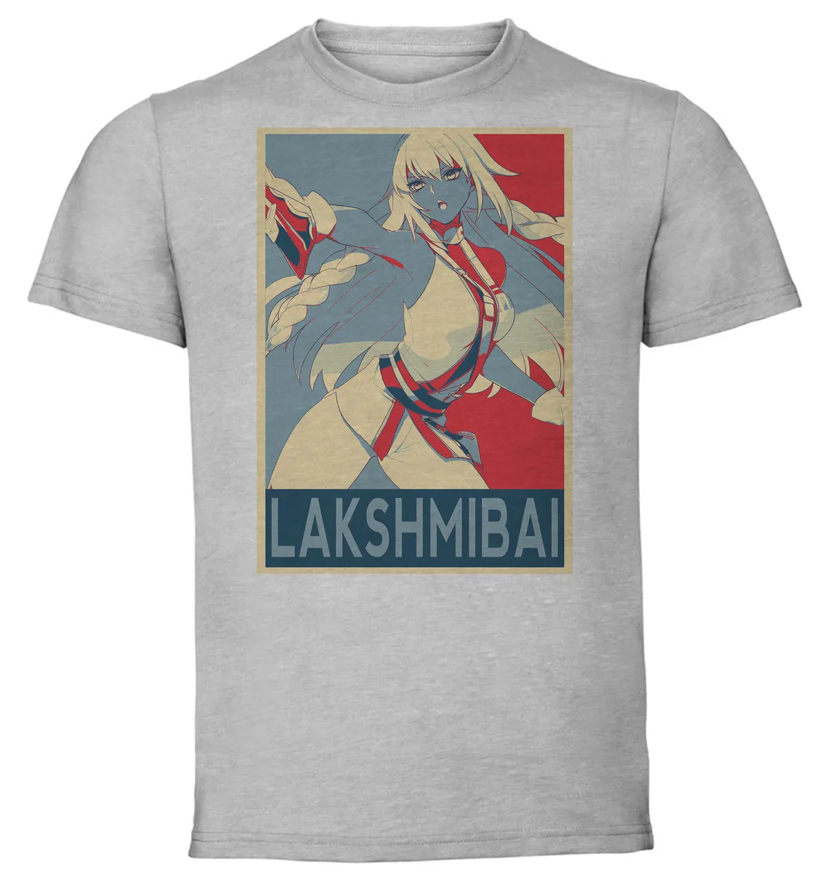 T-Shirt Unisex - Grey - Propaganda - Fate Grand Order Lakshmibai variant 2