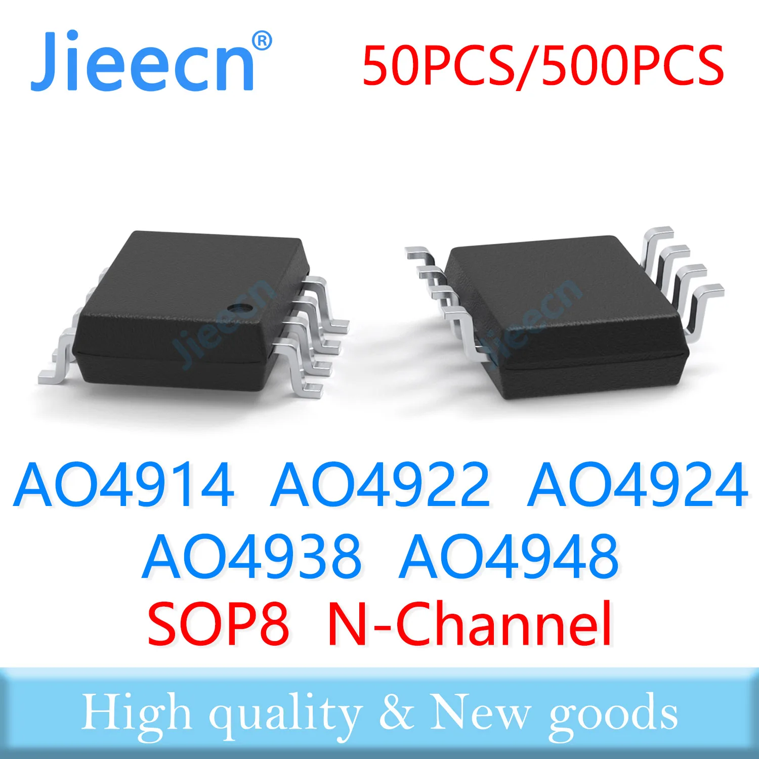 Jieecn 50PCS 500PCS SOP8 AO4914 AO4922 AO4924 AO4938 AO4948 N-Channel Mosfets High quality 4914 4922 4924 4938 4948