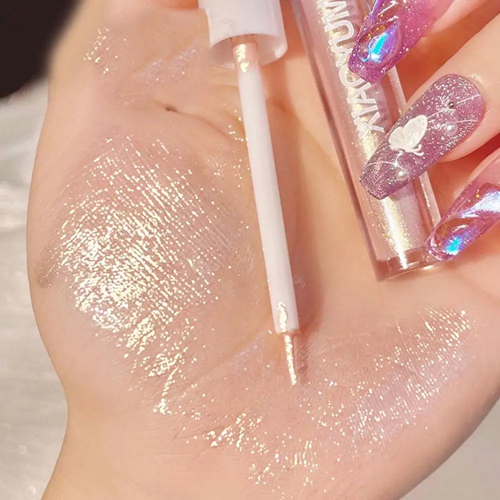 Sombra de ojos líquida, brillo brillante, resistente al agua, delineador de Ojos de belleza para fiesta, herramientas de sombra de ojos, maquillaje brillante Y0U7, 1 unidad