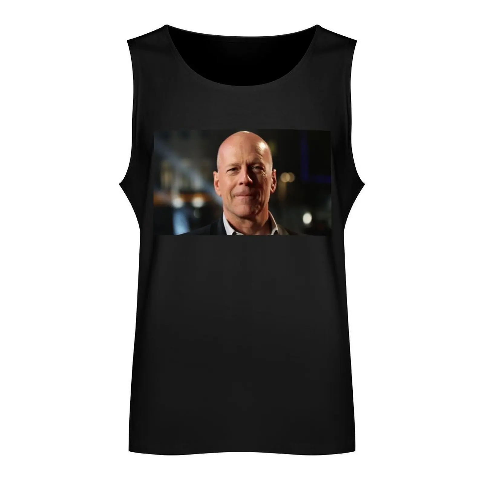 Bruce Willis Tank Top running shirt underwear sleeveless gym shirts male Gym man plain t-shirt