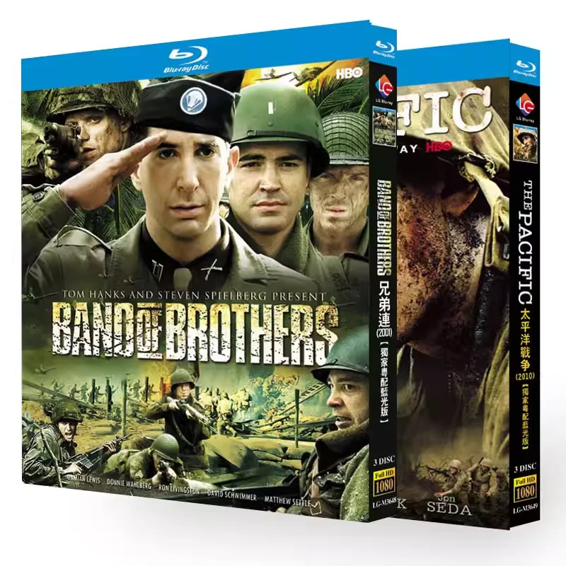 

BD Blu-ray Box Set: Band of Brothers (2001) and The Pacific (2010) – 6 Discs